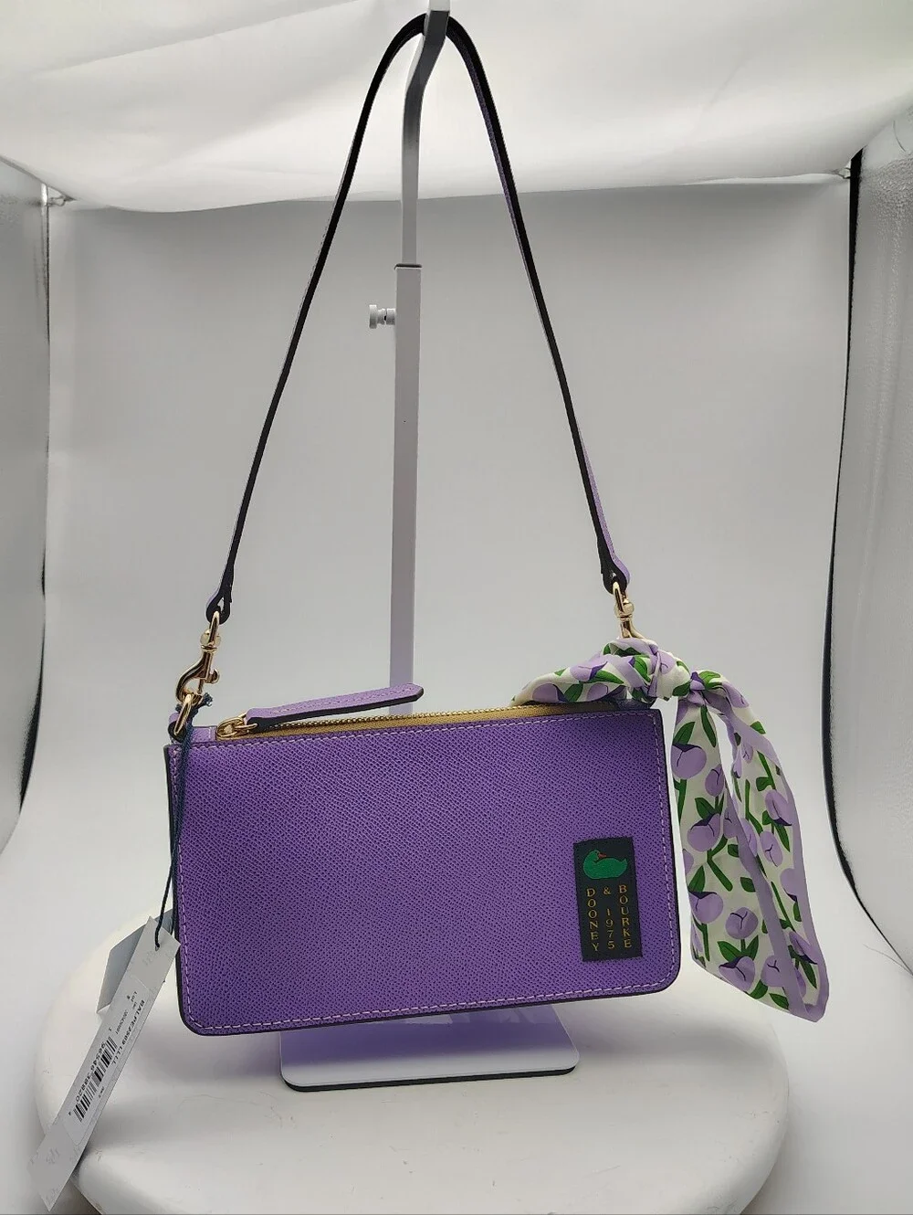 NWT Dooney & Bourke Alpine Demi 20 Purple Shoulder Bag_2